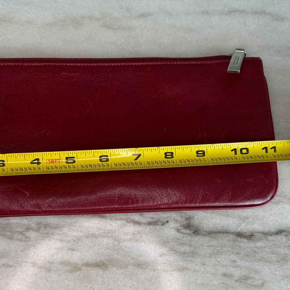 Hobo Red Leather Wristlet Clutch - Picture 5 of 6